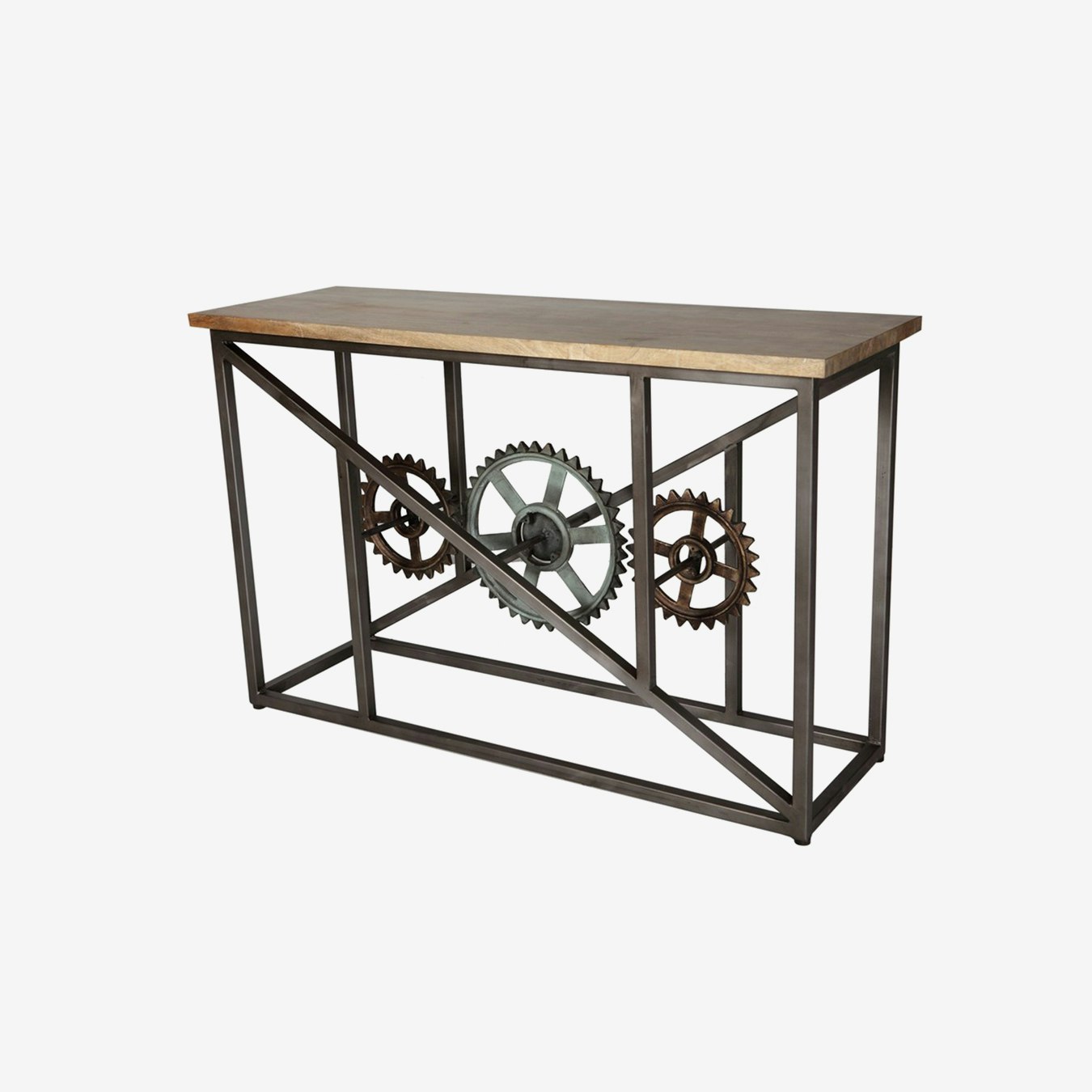 EVOKE Console Table w/ Wheels by Indian Hub Fy